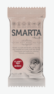 lufttrocknender Ton, Smarta airdryclay bordo, bordeaux Ton