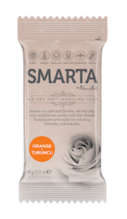 lufttrocknender Ton, Smarta airdryclay orange, orangener Ton