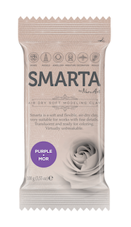 lufttrocknender Ton, Smarta airdryclay purple,  lilaner Ton