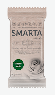 lufttrocknender Ton, Smarta airdryclay green,  grüner Ton